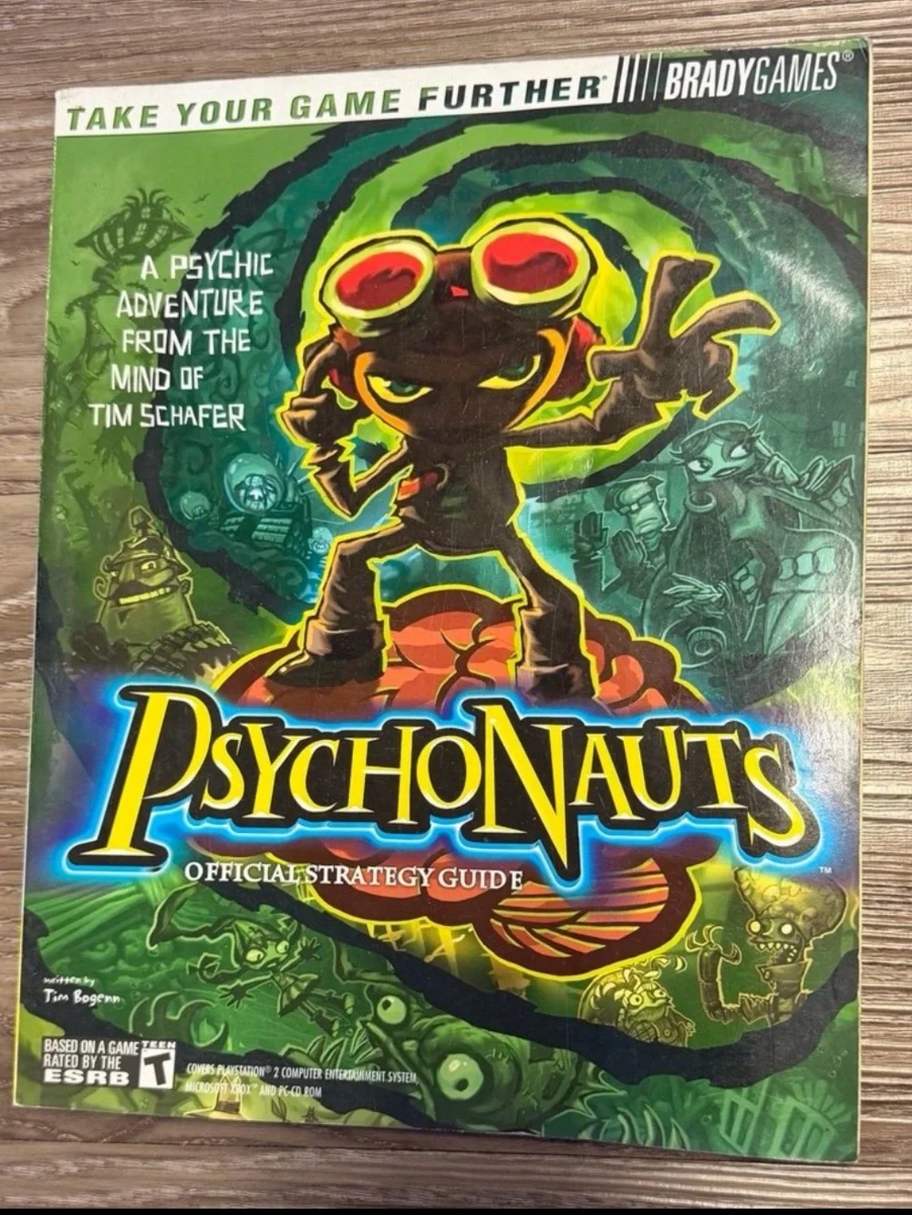 Psychonauts 2005 vintage PS2 XBOX video game strategy guide magazine manual book